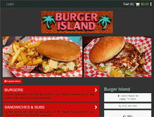 Tablet Screenshot of burgerislandpreston.com